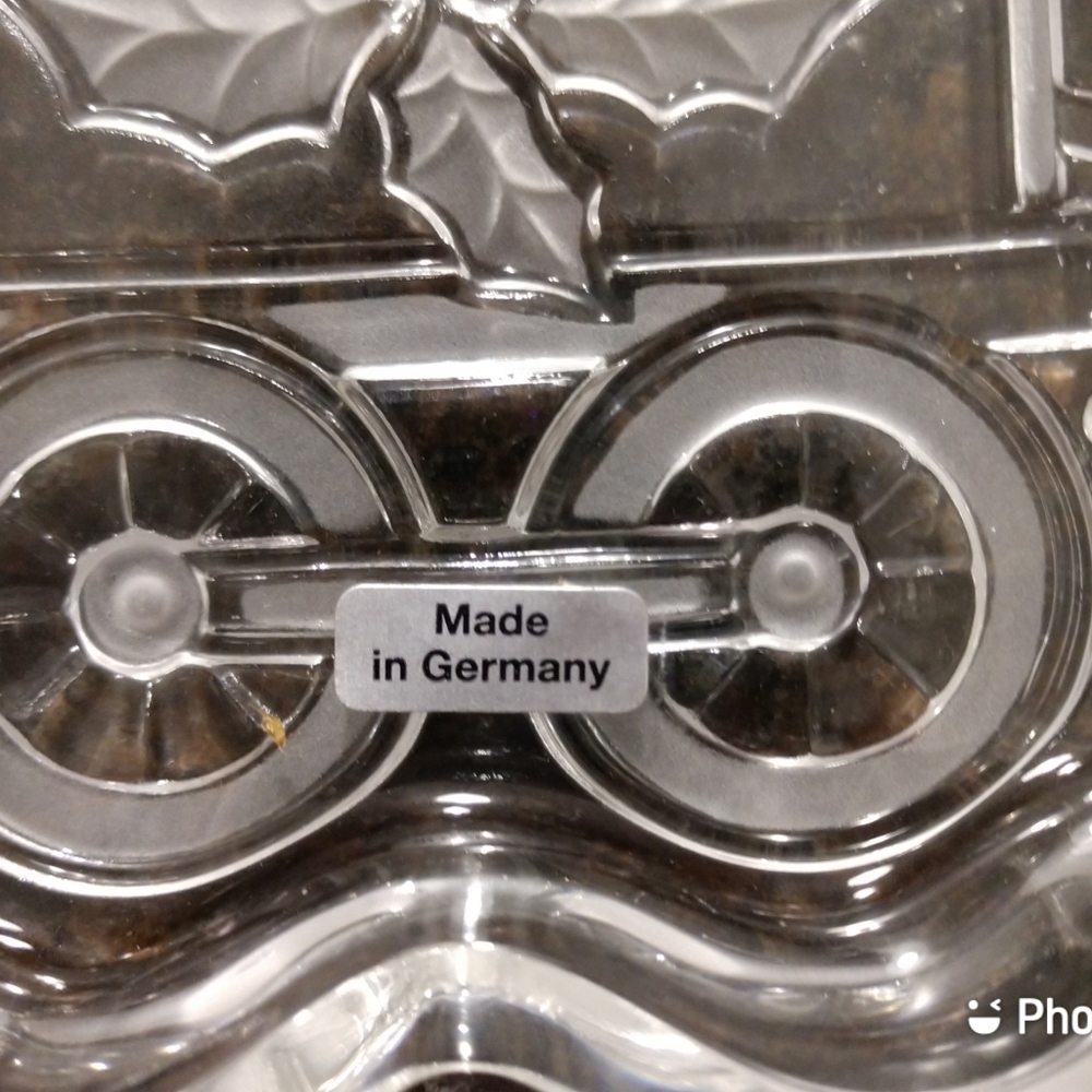 NIB Gorham Crystal Holiday Platter - Picture 3 of 5